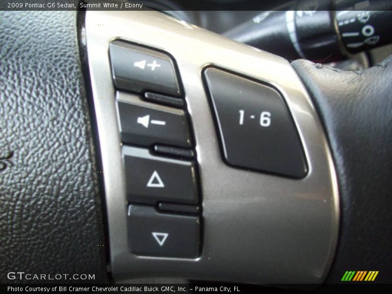 Summit White / Ebony 2009 Pontiac G6 Sedan