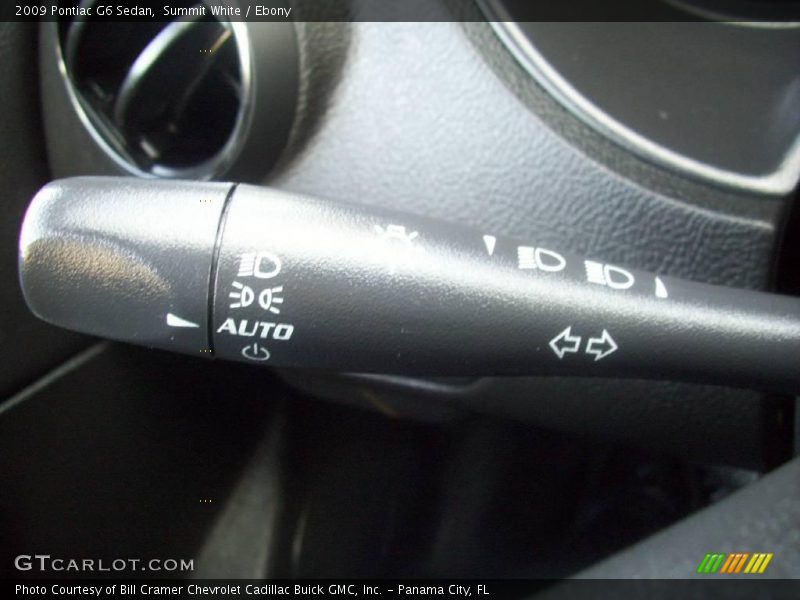 Summit White / Ebony 2009 Pontiac G6 Sedan