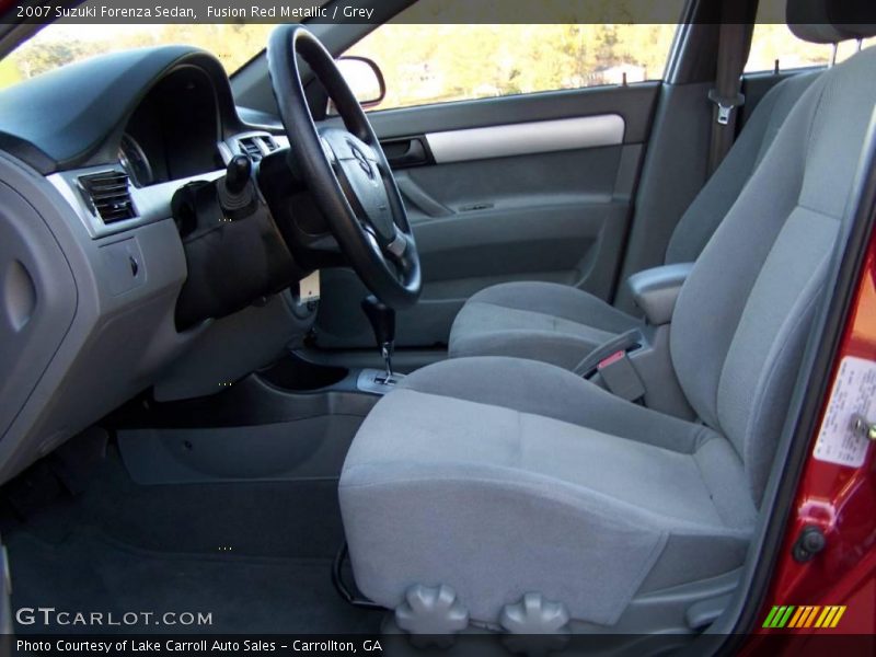 Fusion Red Metallic / Grey 2007 Suzuki Forenza Sedan