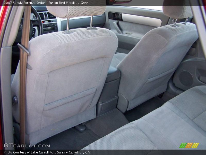 Fusion Red Metallic / Grey 2007 Suzuki Forenza Sedan