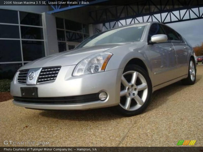 Liquid Silver Metallic / Black 2006 Nissan Maxima 3.5 SE