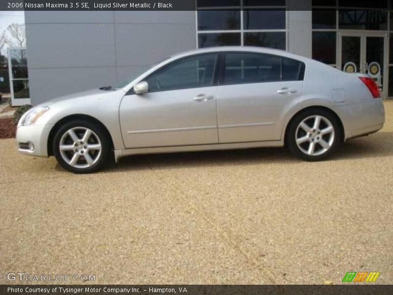 Liquid Silver Metallic / Black 2006 Nissan Maxima 3.5 SE