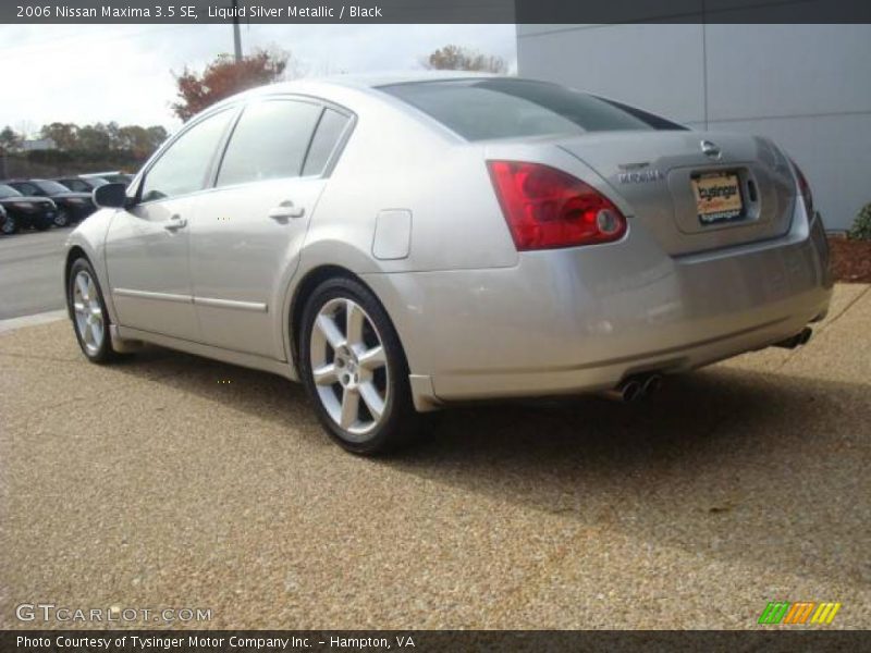 Liquid Silver Metallic / Black 2006 Nissan Maxima 3.5 SE