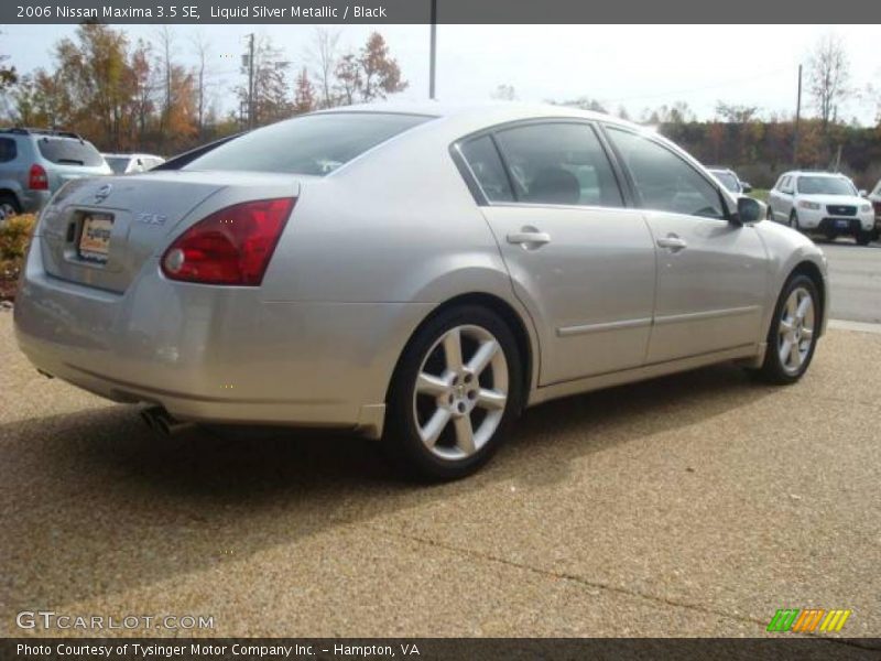 Liquid Silver Metallic / Black 2006 Nissan Maxima 3.5 SE