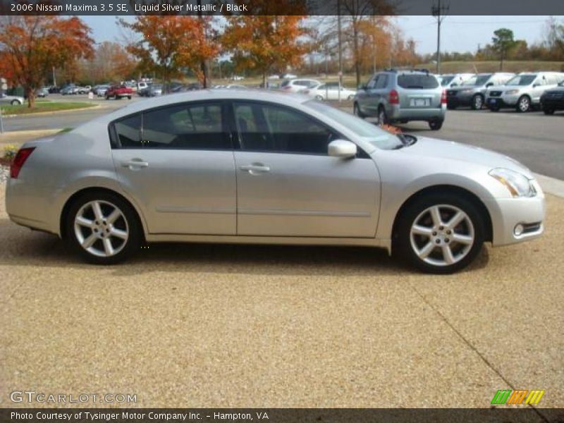 Liquid Silver Metallic / Black 2006 Nissan Maxima 3.5 SE