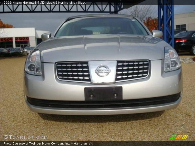 Liquid Silver Metallic / Black 2006 Nissan Maxima 3.5 SE