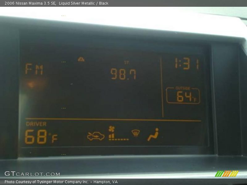 Liquid Silver Metallic / Black 2006 Nissan Maxima 3.5 SE