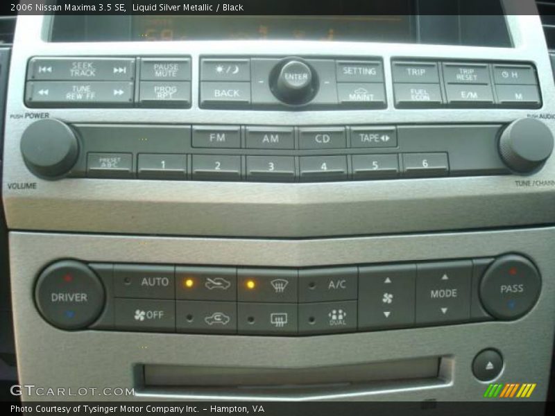 Liquid Silver Metallic / Black 2006 Nissan Maxima 3.5 SE