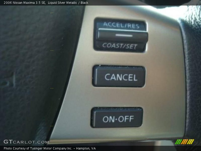 Liquid Silver Metallic / Black 2006 Nissan Maxima 3.5 SE