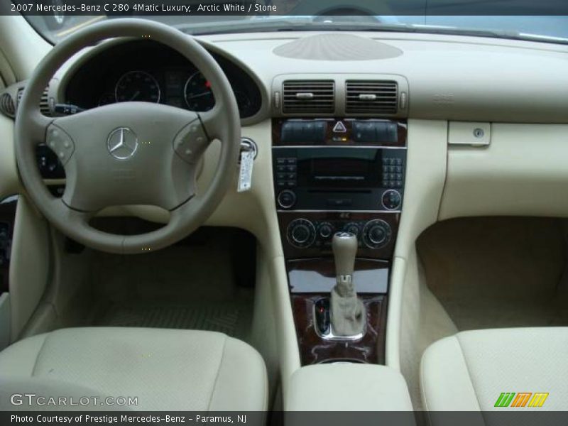 Arctic White / Stone 2007 Mercedes-Benz C 280 4Matic Luxury