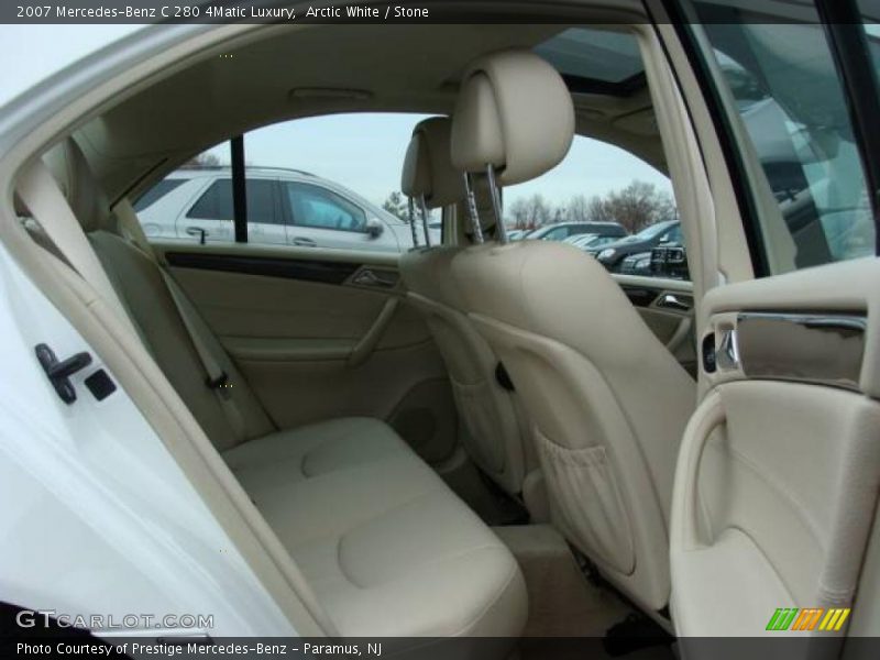 Arctic White / Stone 2007 Mercedes-Benz C 280 4Matic Luxury