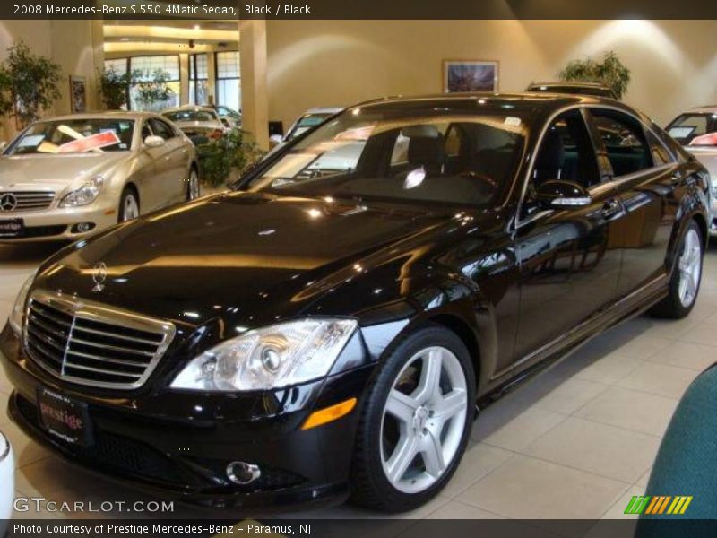 Black / Black 2008 Mercedes-Benz S 550 4Matic Sedan