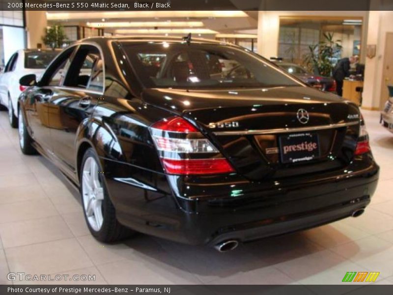 Black / Black 2008 Mercedes-Benz S 550 4Matic Sedan