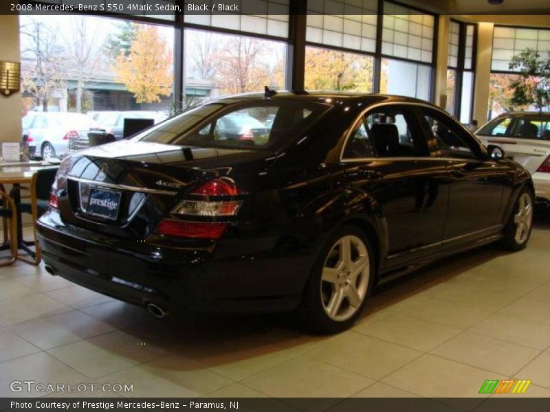 Black / Black 2008 Mercedes-Benz S 550 4Matic Sedan