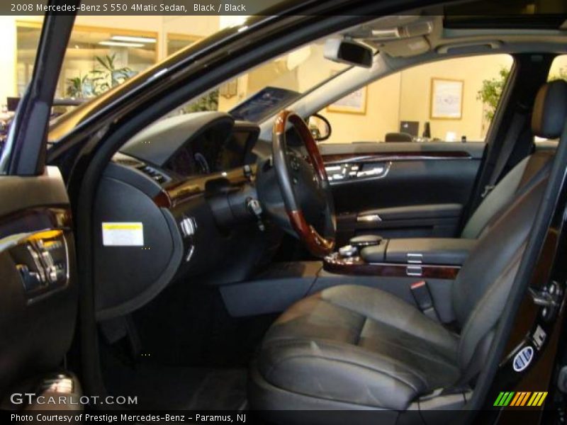 Black / Black 2008 Mercedes-Benz S 550 4Matic Sedan