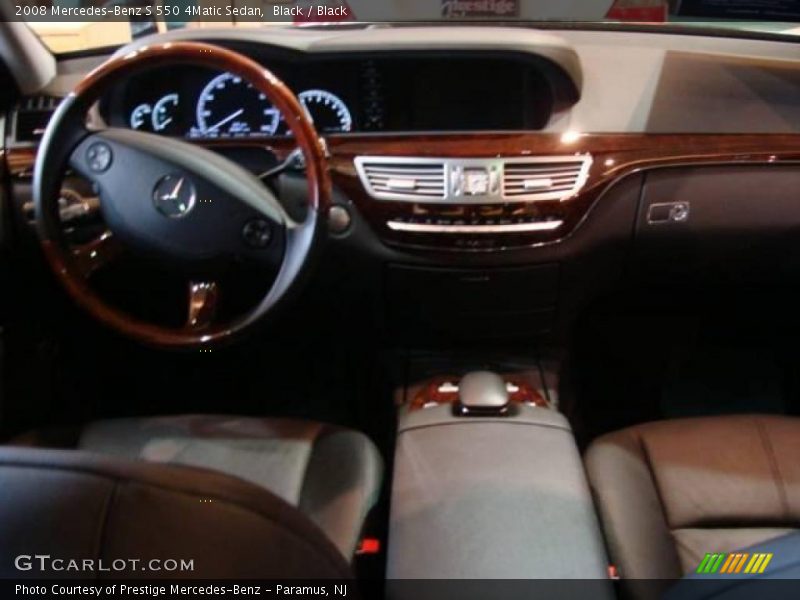 Black / Black 2008 Mercedes-Benz S 550 4Matic Sedan