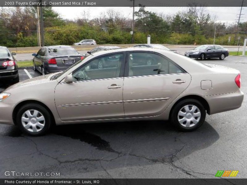 Desert Sand Mica / Taupe 2003 Toyota Camry LE