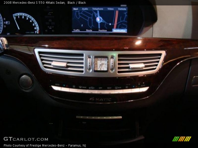 Black / Black 2008 Mercedes-Benz S 550 4Matic Sedan