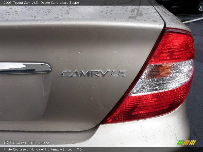 Desert Sand Mica / Taupe 2003 Toyota Camry LE