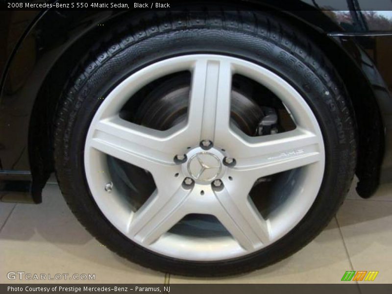 Black / Black 2008 Mercedes-Benz S 550 4Matic Sedan