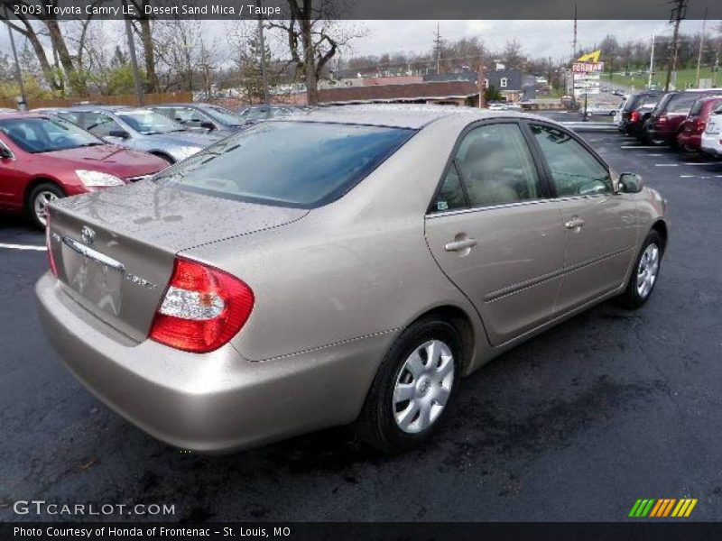 Desert Sand Mica / Taupe 2003 Toyota Camry LE