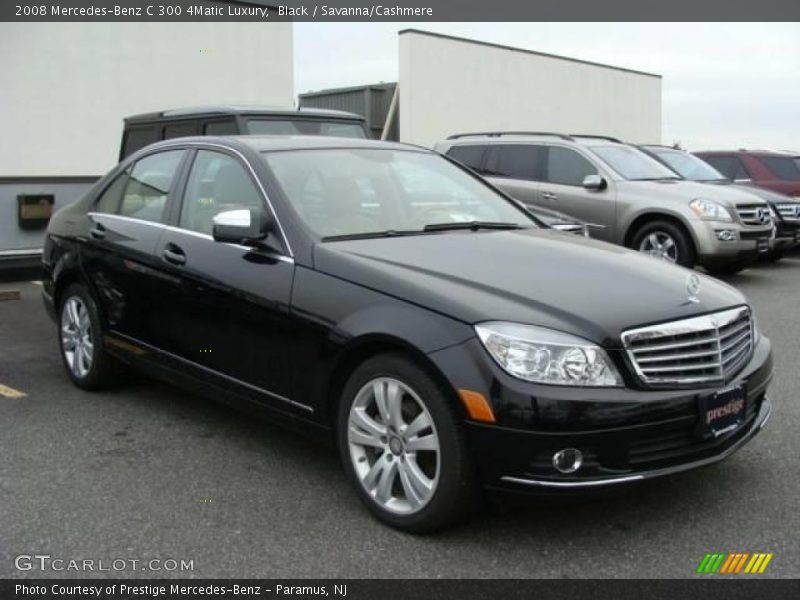 Black / Savanna/Cashmere 2008 Mercedes-Benz C 300 4Matic Luxury