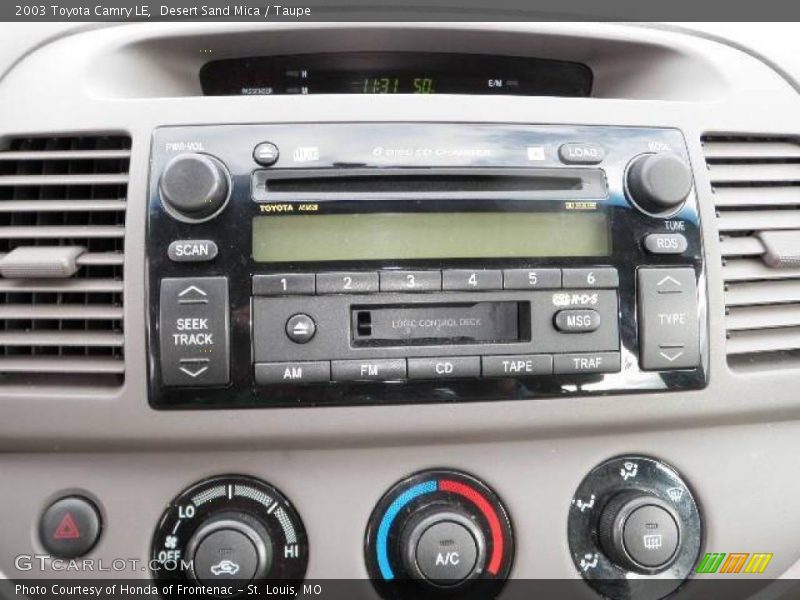 Desert Sand Mica / Taupe 2003 Toyota Camry LE