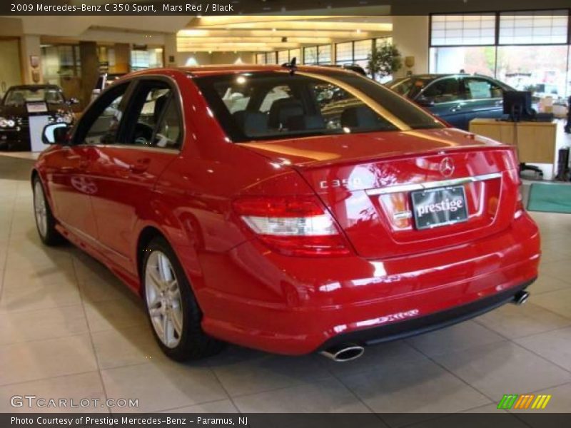 Mars Red / Black 2009 Mercedes-Benz C 350 Sport