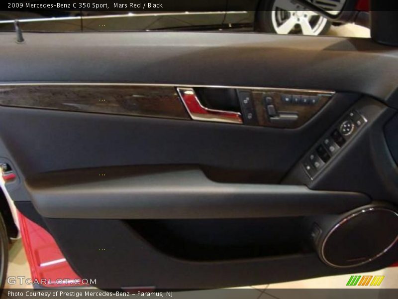 Mars Red / Black 2009 Mercedes-Benz C 350 Sport