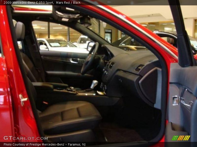 Mars Red / Black 2009 Mercedes-Benz C 350 Sport