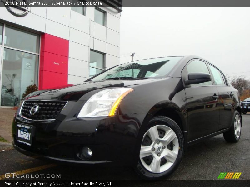 Super Black / Charcoal/Steel 2008 Nissan Sentra 2.0