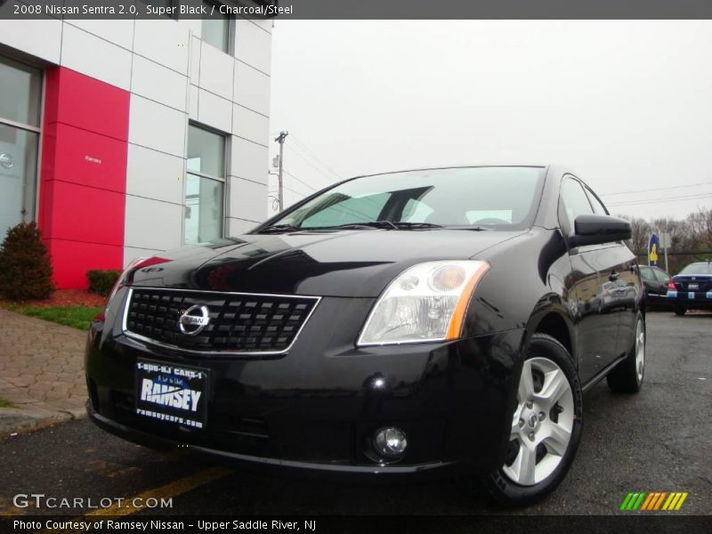 Super Black / Charcoal/Steel 2008 Nissan Sentra 2.0
