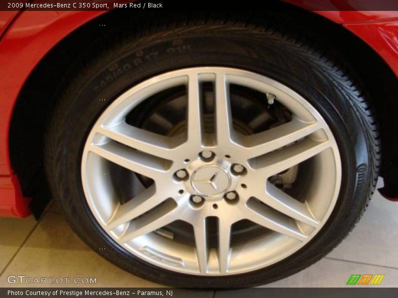 Mars Red / Black 2009 Mercedes-Benz C 350 Sport