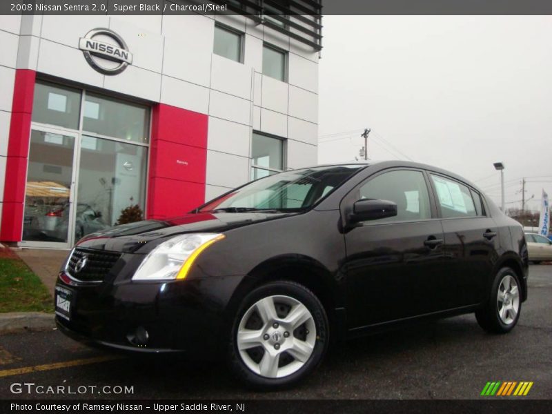 Super Black / Charcoal/Steel 2008 Nissan Sentra 2.0