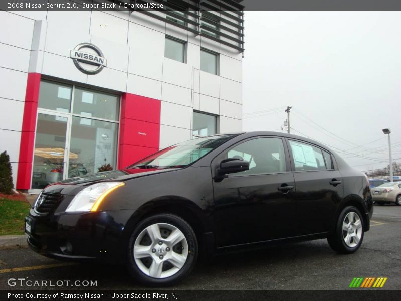 Super Black / Charcoal/Steel 2008 Nissan Sentra 2.0