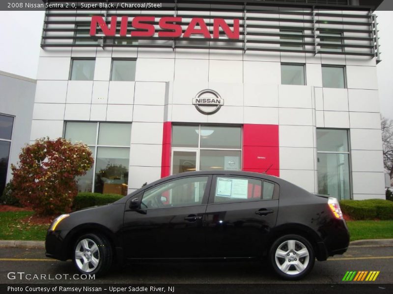 Super Black / Charcoal/Steel 2008 Nissan Sentra 2.0
