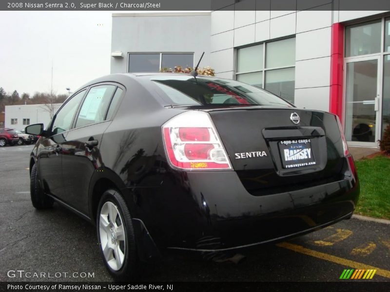 Super Black / Charcoal/Steel 2008 Nissan Sentra 2.0