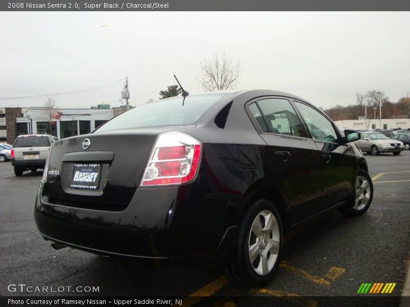 Super Black / Charcoal/Steel 2008 Nissan Sentra 2.0