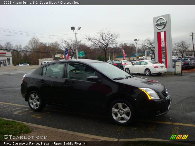 Super Black / Charcoal/Steel 2008 Nissan Sentra 2.0