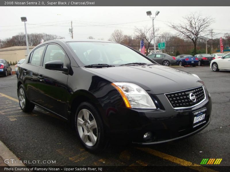 Super Black / Charcoal/Steel 2008 Nissan Sentra 2.0