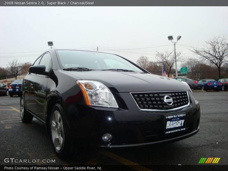 Super Black / Charcoal/Steel 2008 Nissan Sentra 2.0