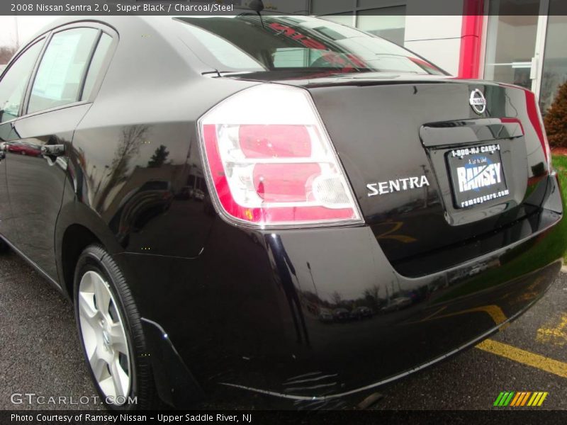 Super Black / Charcoal/Steel 2008 Nissan Sentra 2.0