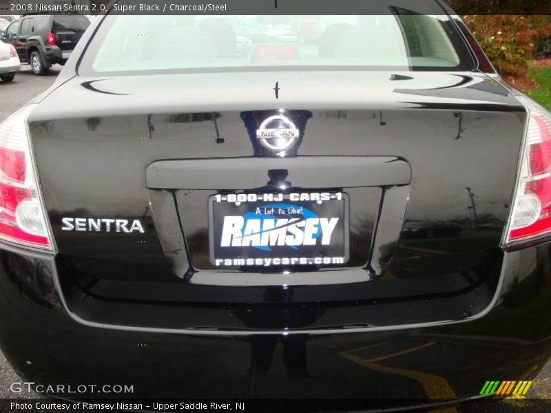 Super Black / Charcoal/Steel 2008 Nissan Sentra 2.0