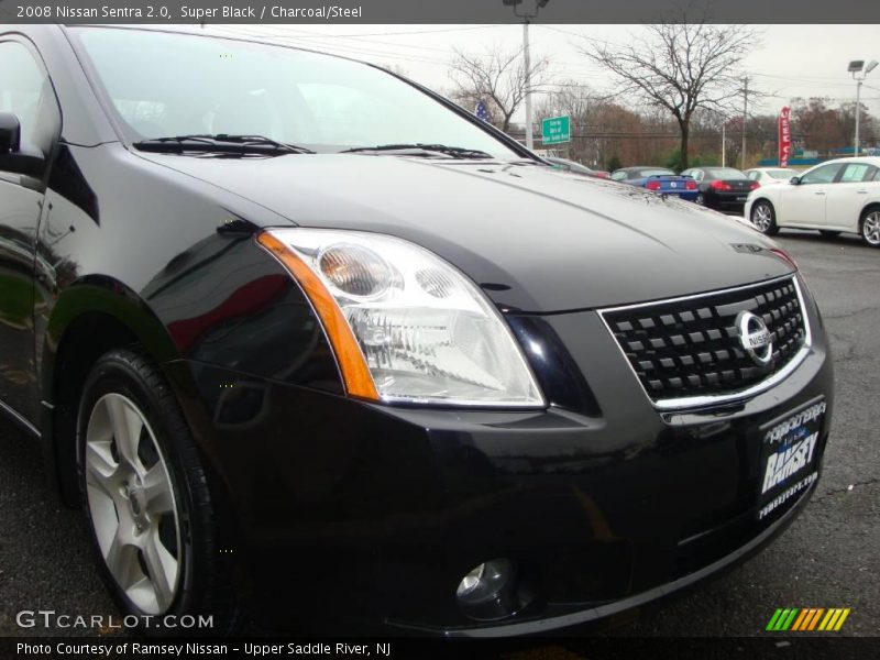 Super Black / Charcoal/Steel 2008 Nissan Sentra 2.0