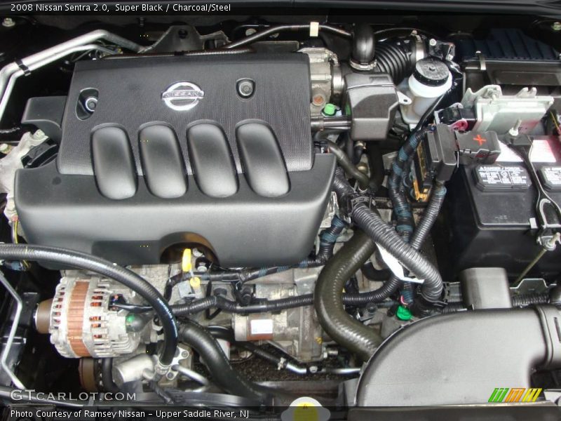 Super Black / Charcoal/Steel 2008 Nissan Sentra 2.0