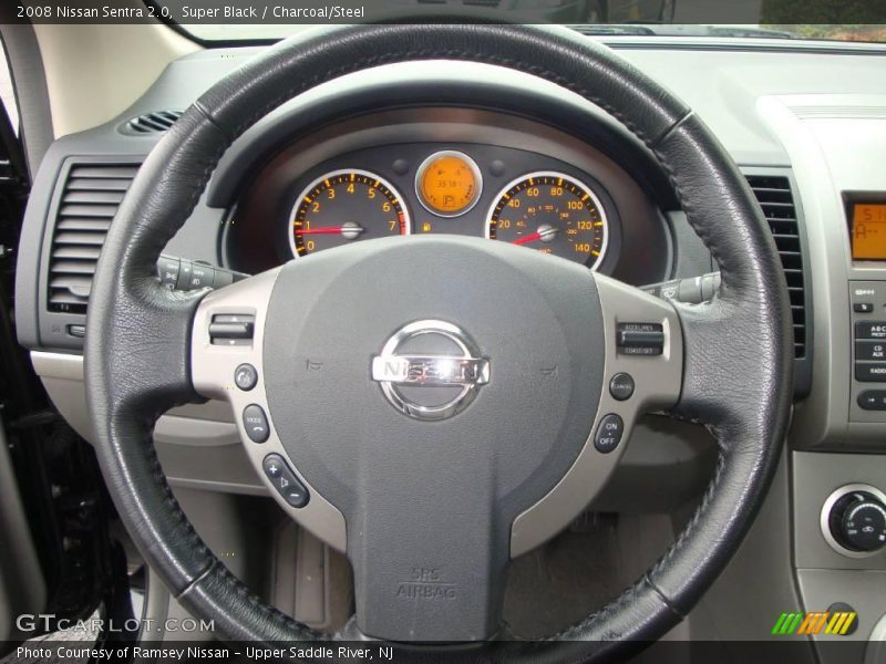 Super Black / Charcoal/Steel 2008 Nissan Sentra 2.0