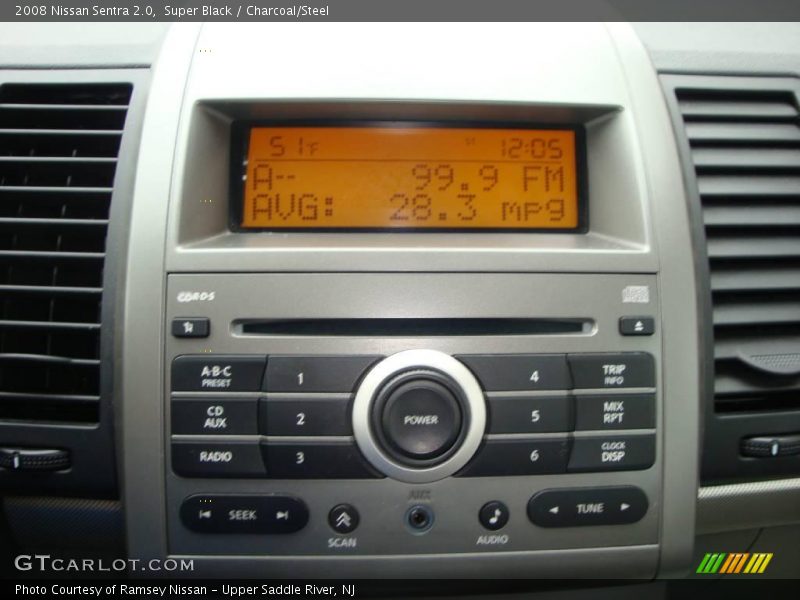 Super Black / Charcoal/Steel 2008 Nissan Sentra 2.0