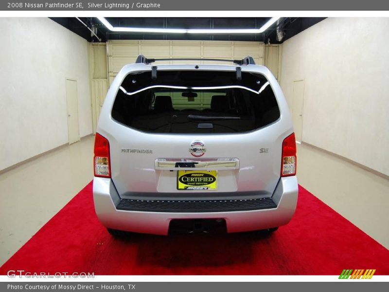 Silver Lightning / Graphite 2008 Nissan Pathfinder SE