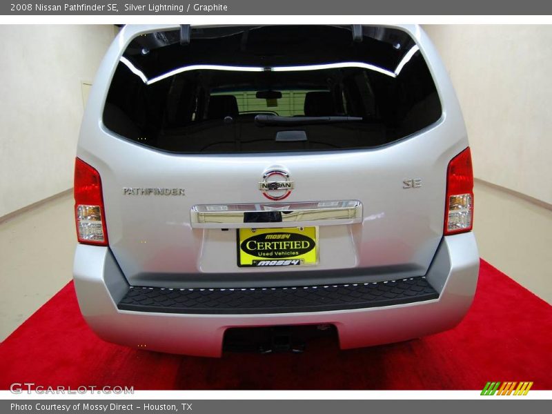Silver Lightning / Graphite 2008 Nissan Pathfinder SE