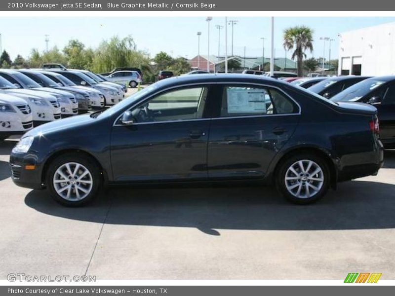 Blue Graphite Metallic / Cornsilk Beige 2010 Volkswagen Jetta SE Sedan